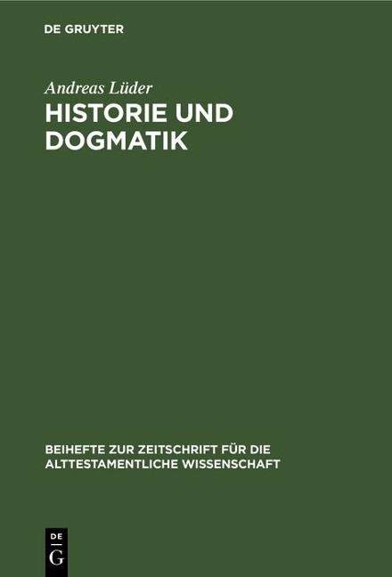 Historie und Dogmatik - Andreas Lüder