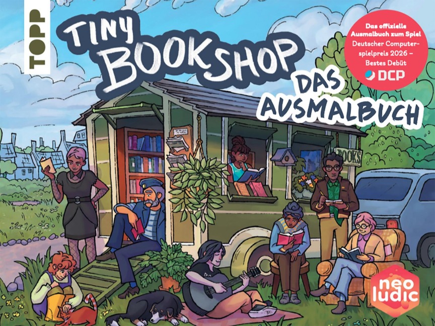 Tiny Bookshop - Das Ausmalbuch - Neoludic Games