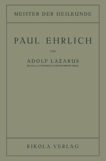 Paul Ehrlich - Adolf Lazarus