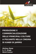 Cover-Bild zum Titel 'PRODUZIONE E COMMERCIALIZZAZIONE DELLE PRINCIPALI COLTURE A PULSANTE NELLA CINGHIA DI KANDI DI JAMMU' von 'Akshay Deep, S. P. Singh, Nimit Kumar'
