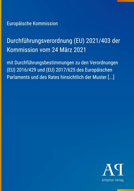 Durchführungsverordnung (EU) 2021/403 der Kommission vom 24 März 2021 - Europäische Kommission