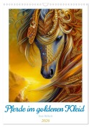 Cover-Bild zum Titel 'Pferde im goldenen Kleid (Wandkalender 2026 DIN A3 hoch), CALVENDO Monatskalender' von 'Sven Melisch'