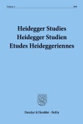 Cover-Bild zum Titel 'Heidegger Studies/ Heidegger Studien / Etudes Heideggeriennes.' von ''