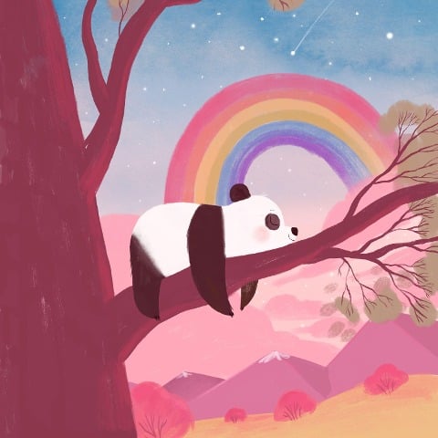 Mimi the panda and the sleepy rainbow - Marina B