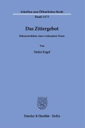 Das Zitiergebot. - Stefan Engel