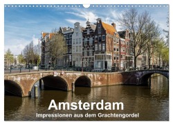 Cover-Bild zum Titel 'Amsterdam - Impressionen aus dem Grachtengordel (Wandkalender 2026 DIN A3 quer), CALVENDO Monatskalender' von 'Thomas Seethaler'