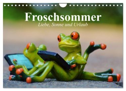 Cover-Bild zum Titel 'Froschsommer. Liebe, Sonne und Urlaub (Wandkalender 2026 DIN A4 quer), CALVENDO Monatskalender' von 'Elisabeth Stanzer'