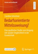 Cover-Bild zum Titel 'Bedarfsorientierte Mittelzuweisung?' von 'Caroline Gröschner'