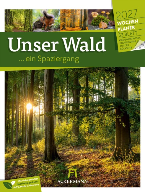 Unser Wald Wochenplaner Kalender 2027 - Ackermann Kunstverlag GmbH