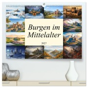 Cover-Bild zum Titel 'Burgen im Mittelalter (hochwertiger Premium Wandkalender 2027 DIN A2 quer), Kunstdruck in Hochglanz' von 'Stefan Berger'