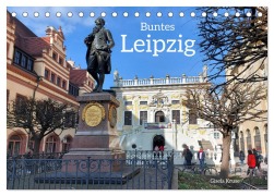 Cover-Bild zum Titel 'Buntes Leipzig (Tischkalender 2026 DIN A5 quer), CALVENDO Monatskalender' von 'Gisela Kruse'