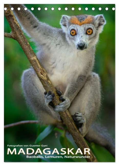 MADAGASKAR: Baobabs, Lemuren, Naturwunder (Tischkalender 2026 DIN A5 hoch), CALVENDO Monatskalender - Guenter Guni