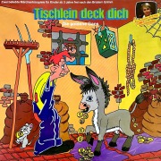 Cover-Bild zum Titel 'Gebrüder Grimm - Tischlein deck dich / Die goldene Gans' von 'Gebrüder Grimm, Annelise Oesterlin, Käthe Wolf-Feurer'