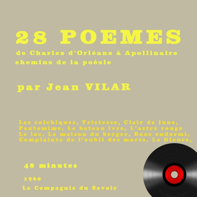 Poésies lues par Jean Vilar - Victor Hugo, Verlaine