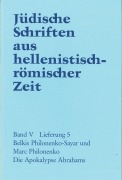 Cover-Bild zum Titel 'Die Apokalypse Abrahams' von 'B. Philonenko-Sayar, Marc Philonenko'