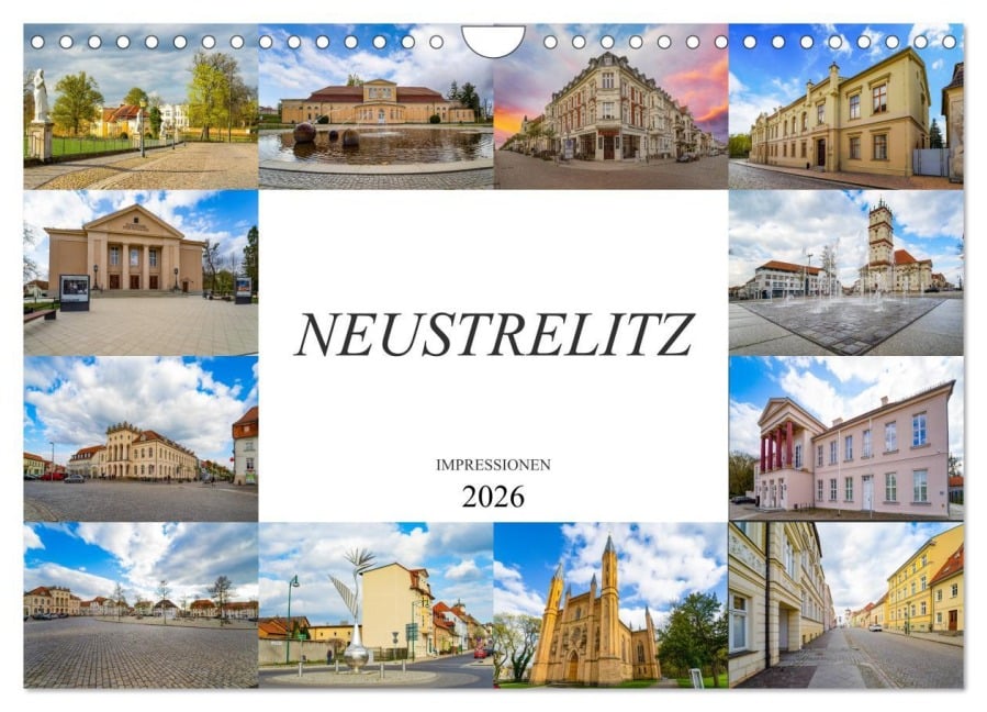 Neustrelitz Impressionen (Wandkalender 2026 DIN A4 quer), CALVENDO Monatskalender - Dirk Meutzner
