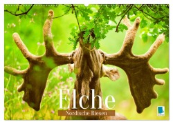 Cover-Bild zum Titel 'Elche: Nordische Riesen (Wandkalender 2026 DIN A2 quer), CALVENDO Monatskalender' von 'Calvendo Calvendo'