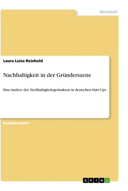 Nachhaltigkeit in der Gründerszene - Laura Luisa Reinhold