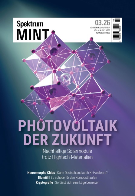 Spektrum MINT 3/2026 - Photovoltaik der Zukunft - 