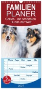 Cover-Bild zum Titel 'Familienplaner 2027 - Collies - die schönsten Hunde der Welt mit 5 Spalten (Wandkalender, 21 x 45 cm) CALVENDO' von 'Sigrid Starick'