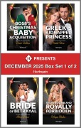 Cover-Bild zum Titel 'Harlequin Presents December 2025 - Box Set 1 of 2' von 'Dani Collins, Maya Blake, Heidi Rice, Abby Green'