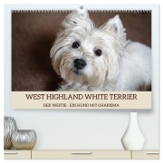 Cover-Bild zum Titel 'WEST HIGHLAND WHITE TERRIER - DER WESTIE - EIN HUND MIT CHARISMA (hochwertiger Premium Wandkalender 2026 DIN A2 quer), Kunstdruck in Hochglanz' von 'Angela Rohde'