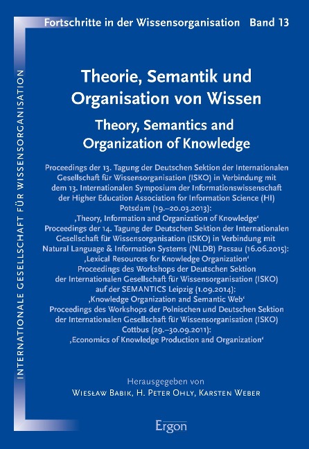 Theorie, Semantik und Organisation von Wissen - 