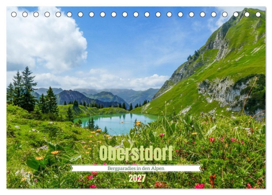 Oberstdorf - Bergparadies in den Alpen (Tischkalender 2027 DIN A5 quer), CALVENDO Monatskalender - Thorsten Kleinfeld