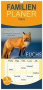 Cover-Bild zum Titel 'Familienplaner 2026 - Fuchs - schlauer Räuber mit 5 Spalten (Wandkalender, 21 x 45 cm) CALVENDO' von 'Peter Roder'