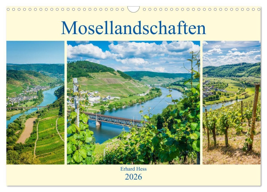 Mosellandschaften (Wandkalender 2026 DIN A3 quer), CALVENDO Monatskalender - Erhard Hess