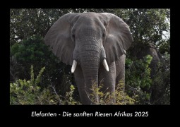 Cover-Bild zum Titel 'Elefanten - Die sanften Riesen Afrikas 2025 Fotokalender DIN A3' von 'Tobias Becker'
