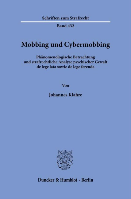 Mobbing und Cybermobbing - Johannes Klahre