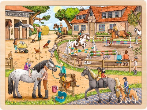 Einlegepuzzle Reiterhof - 