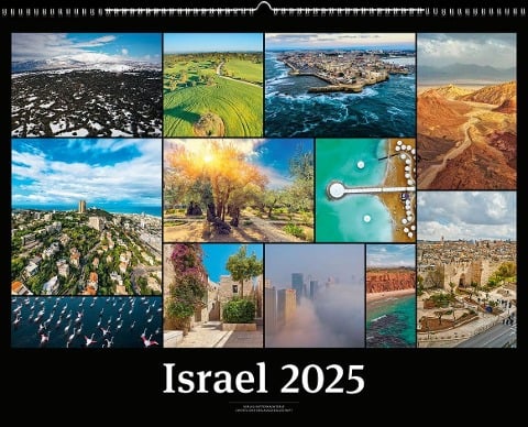 Israelkalender 2025 Black Version - 