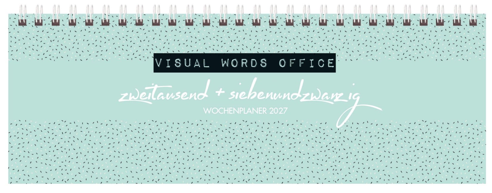 Tischquerkalender Visual Words Office 2027 - 
