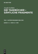 Cover-Bild zum Titel '1. 1. 1940-8. 7. 1941' von 'Joseph Goebbels'