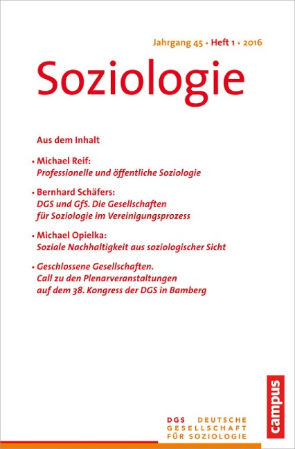 Soziologie 1.2016 - 