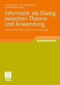 Cover-Bild zum Titel 'Informatik als Dialog zwischen Theorie und Anwendung' von ''