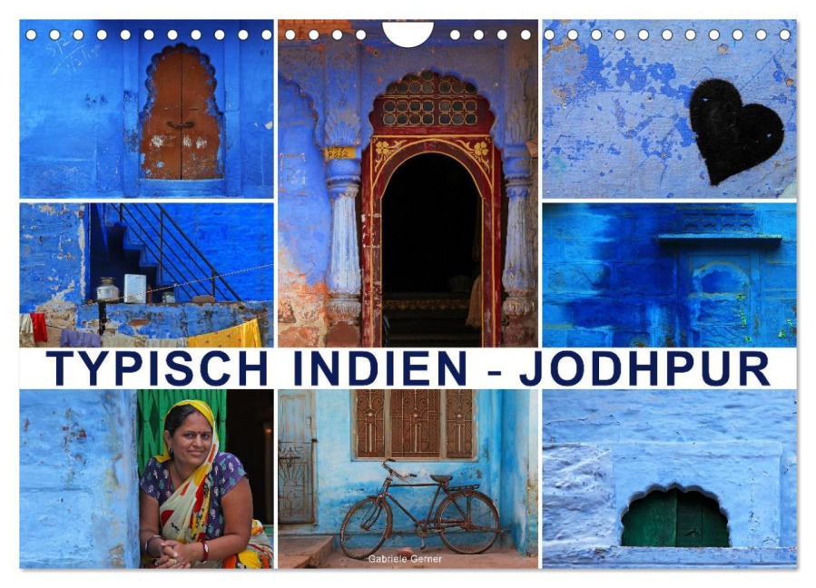 Typisch Indien - Jodhpur (Wandkalender 2026 DIN A4 quer), CALVENDO Monatskalender - Gabriele Gerner