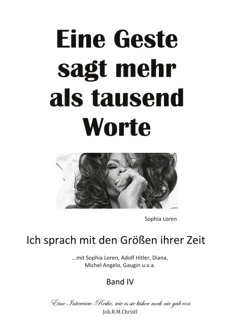 Eine Geste sagt mehr als tausend Worte - Joh. R. M. Christl