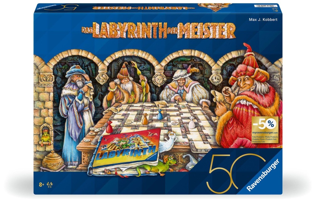 Labyrinth der Meister - Gesellschaftsspiel & Brettspiel ab 8 Jahre - Max J. Kobbert
