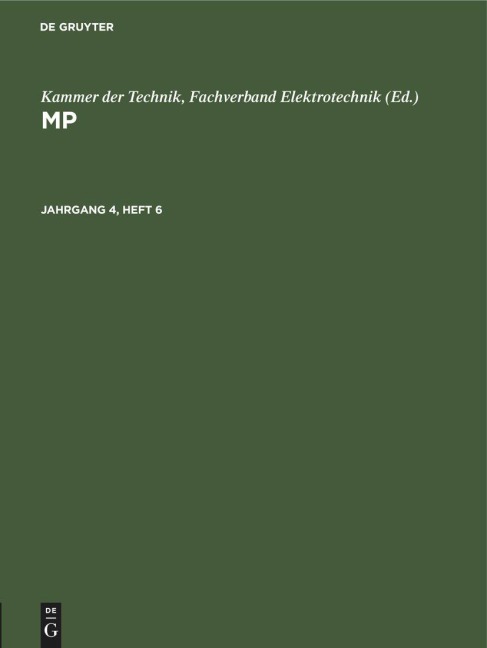 MP. Jahrgang 4, Heft 6 - 