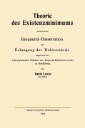 Cover-Bild zum Titel 'Theorie des Existenzminimums' von 'David Lewin'
