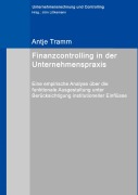 Cover-Bild zum Titel 'Finanzcontrolling in der Unternehmenspraxis' von 'Antje Tramm'