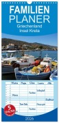 Cover-Bild zum Titel 'Familienplaner 2026 - Griechenland - Insel Kreta mit 5 Spalten (Wandkalender, 21 x 45 cm) CALVENDO' von 'Peter Schneider'