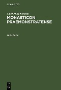 Cover-Bild zum Titel 'Monasticon Praemonstratense' von 'Norbert Backmund'