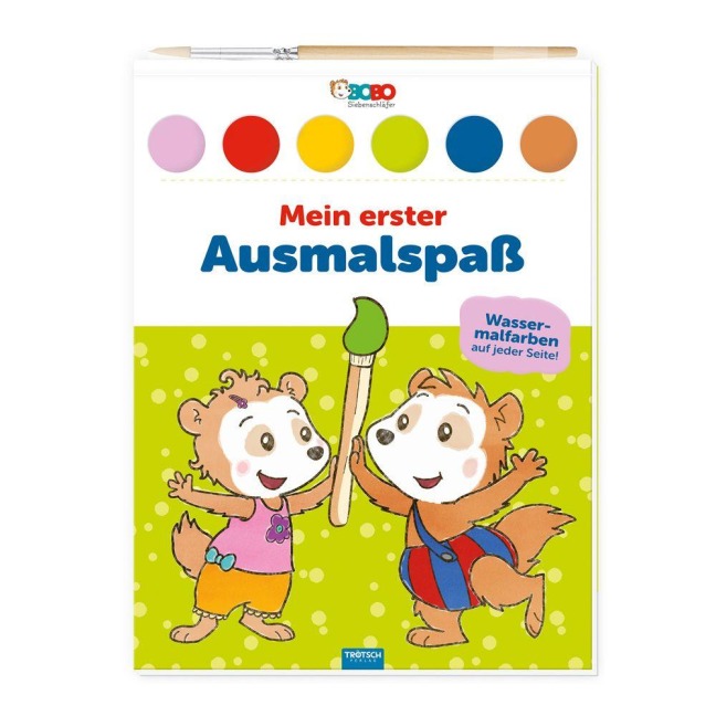 TRÖTSCH - Bobo Siebenschläfer Mein erster Ausmalblock Malblock mit Wasserfarben - 