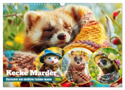 Cover-Bild zum Titel 'Kecke Marder. Charmante und niedliche Fashion-Ikonen (Wandkalender 2026 DIN A3 quer), CALVENDO Monatskalender' von 'Rose Hurley'