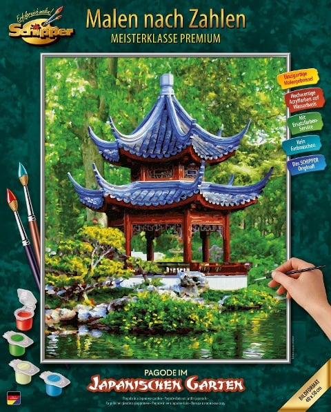 Schipper Malen nach Zahlen - Pagode im japanischen Garten - 