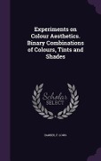 Cover-Bild zum Titel 'Experiments on Colour Aesthetics. Binary Combinations of Colours, Tints and Shades' von 'F. Louis Barber'